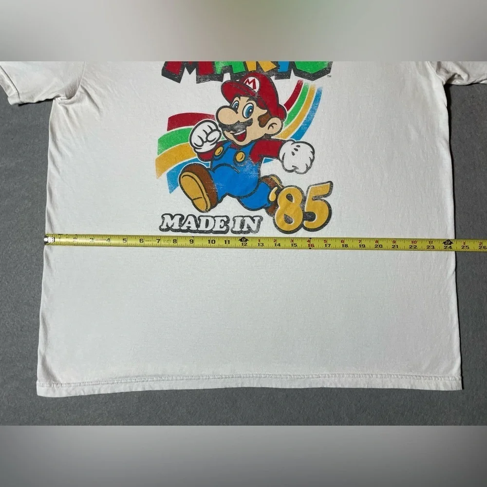 Super Mario Made In 1985 White T-Shirt Men’s Extra Large XL Nintendo